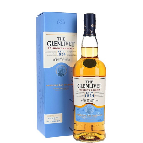Botella de The Glenliver Fourder´s Reserve con estuche