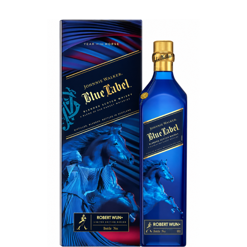JOHNNIE WALKER BLUE LABEL Years of The Horse 1L.