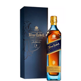 Botella de whisky Johnnie Walker Blue Label con estuche