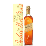 Botella de Johnnie Walker Gold Label con estuche