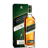 Botella de Johnnie Walker Green Label con estuche