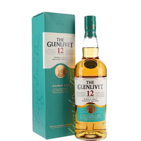 Botella de The Glenlivet 12 años con estuche