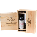 Wooden case with 3 Vega Sicilia Valbuena 5 2020
