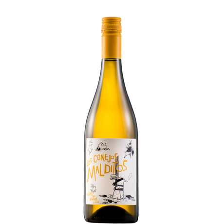 Botella de LOS CONEJOS MALDITOS Blanco con Madre 2025