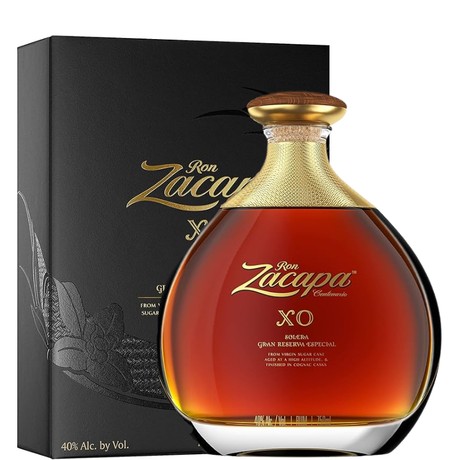 Botella de Zacapa Xo con caja